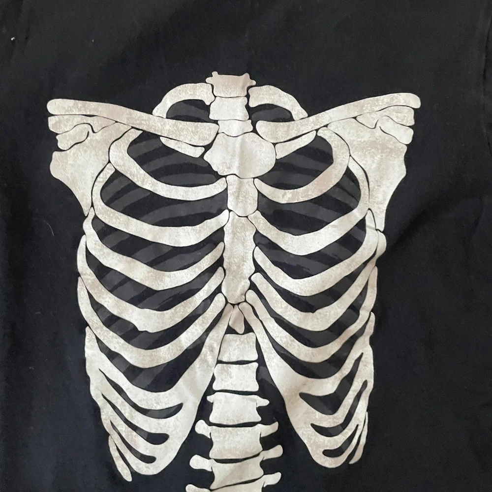 Kids Osh Kosh Black‎ Skeleton Long Sleeve Shirt Size 8